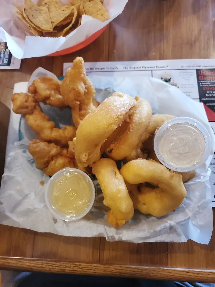 Chicken Strips Onion Rings